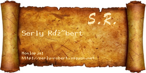 Serly Róbert névjegykártya